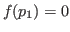 $f(p_{1}) = 0$